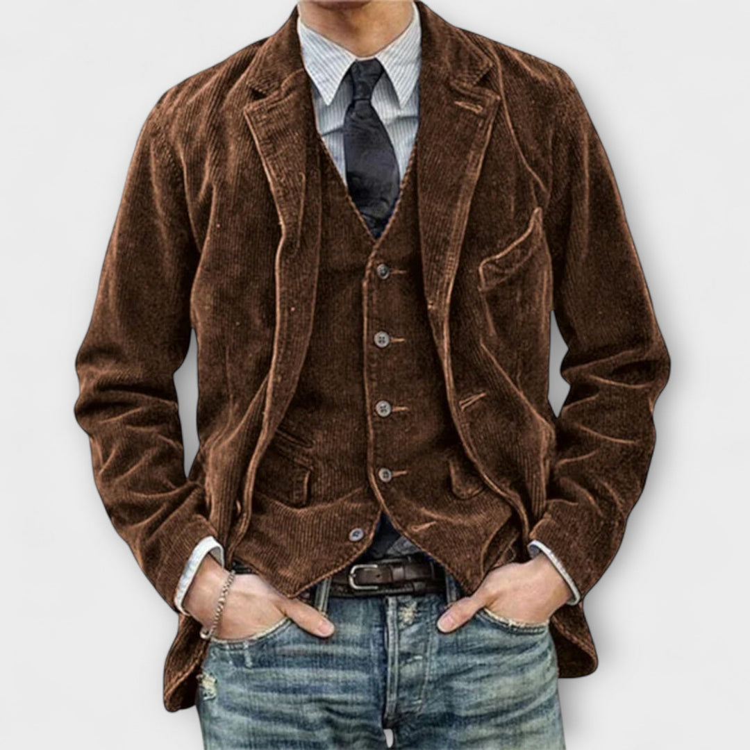 Sebastian | Tailored Suit Jacket & Waistcoat Ensemble