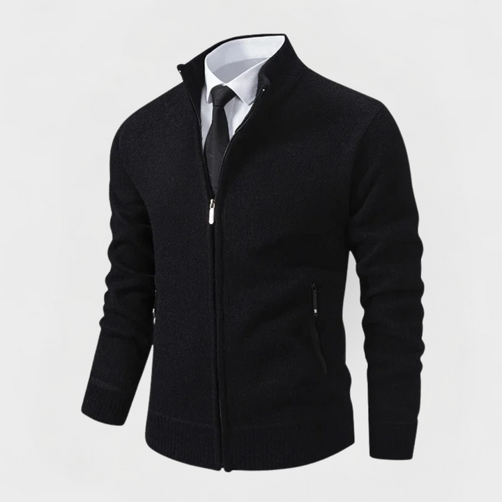 Grant | Minimal Zip Cardigan