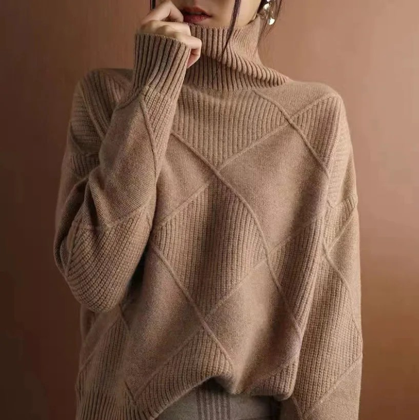Norde | Textured Turtleneck Knit Sweater