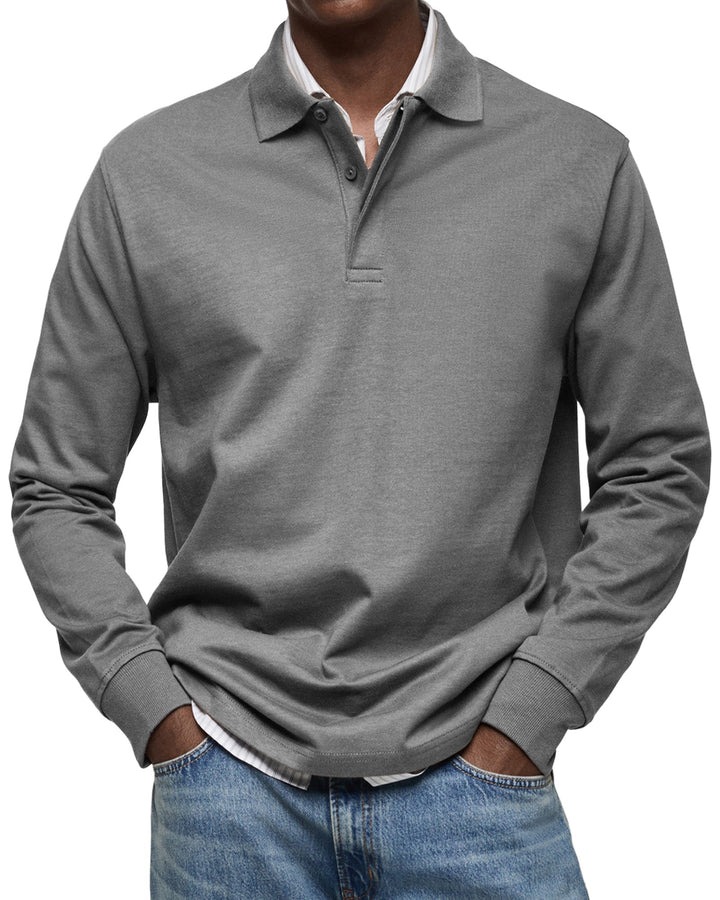 Jason | The Long-Sleeve Luxury Polo
