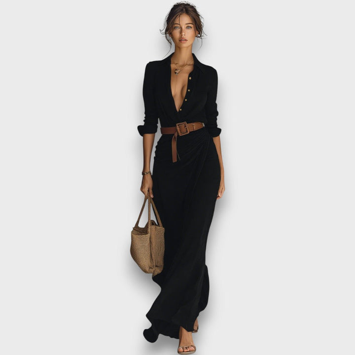 Victoria | Elegant Maxi Wrap Dress