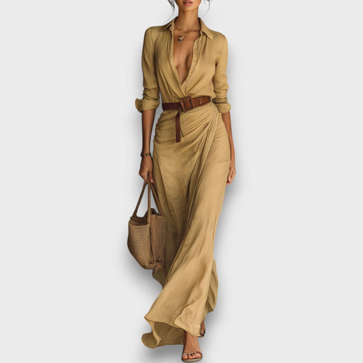 Victoria | Elegant Maxi Wrap Dress