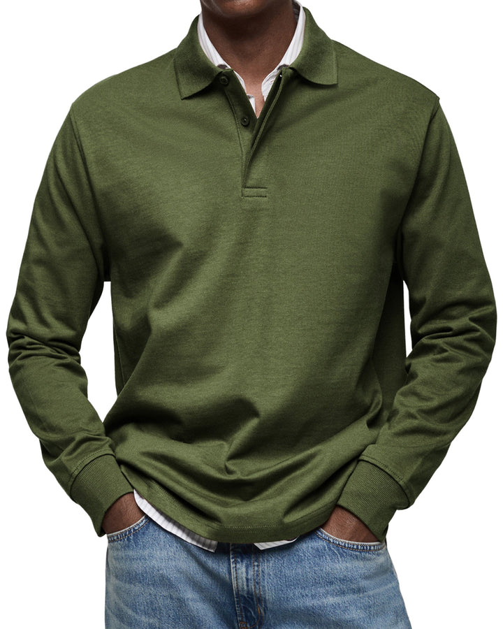 Jason | The Long-Sleeve Luxury Polo