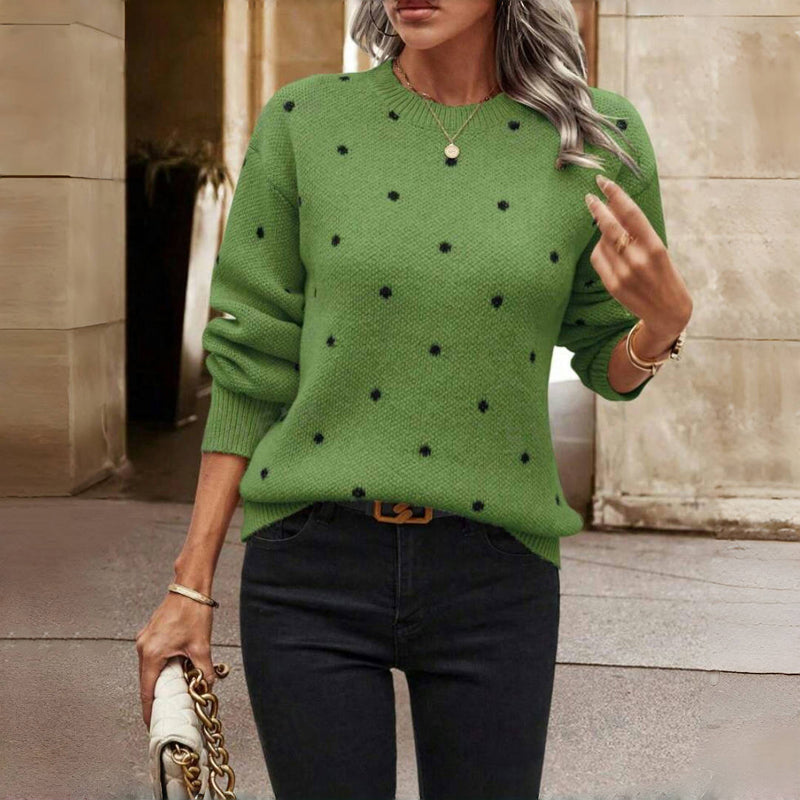 Norde |  Polka Dot Knitted Sweater