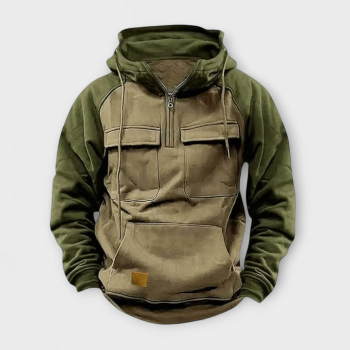 Jaxon | Stylish Two-Tone Winter Hoodie
