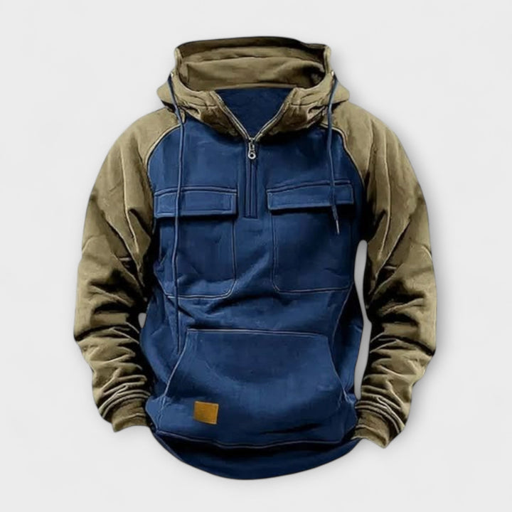 Jaxon | Stylish Two-Tone Winter Hoodie