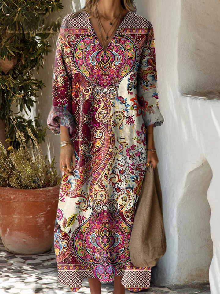 Norde | Boho Floral Cotton Dress