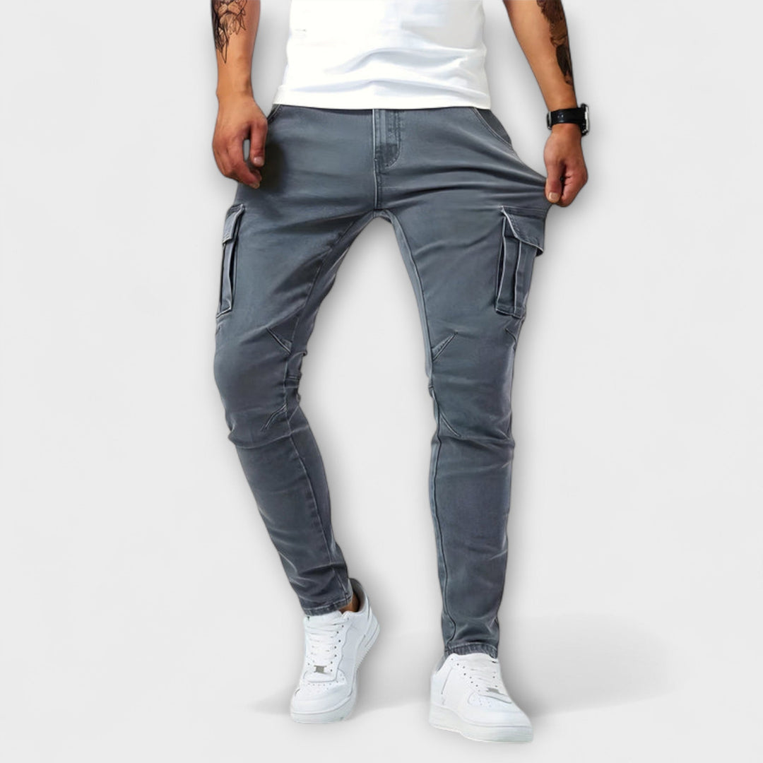 Jasper | Versatile Stretch Cargo Denim