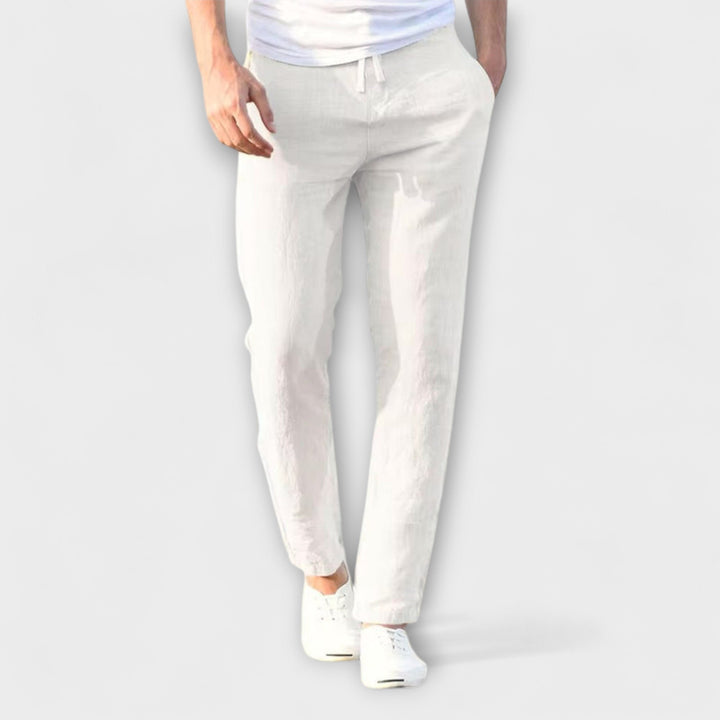 Luca | Relaxed Linen-Cotton Trousers