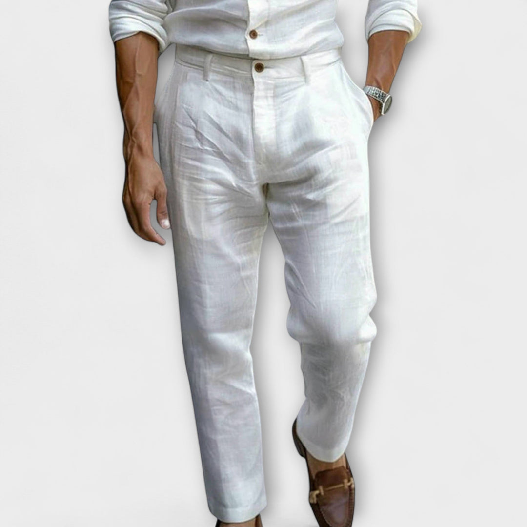 Luca | Timeless Linen Blend Trousers