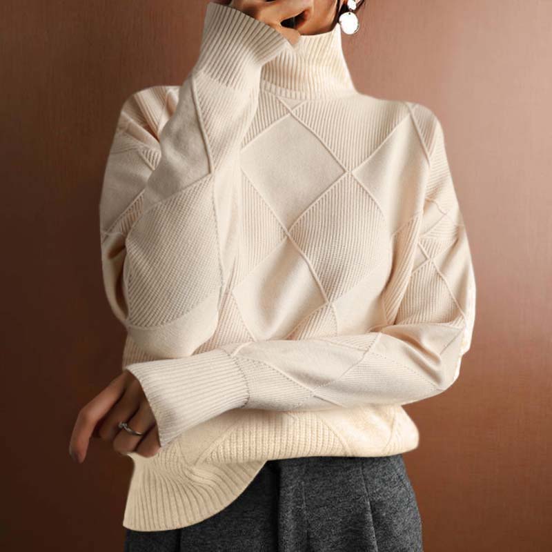 Norde | Textured Turtleneck Knit Sweater