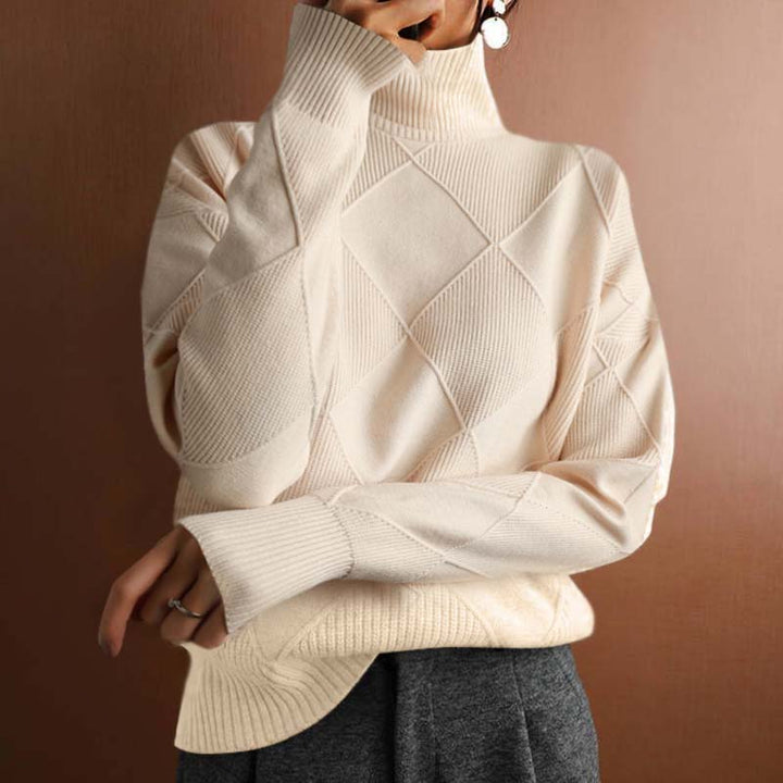 Norde | Textured Turtleneck Knit Sweater