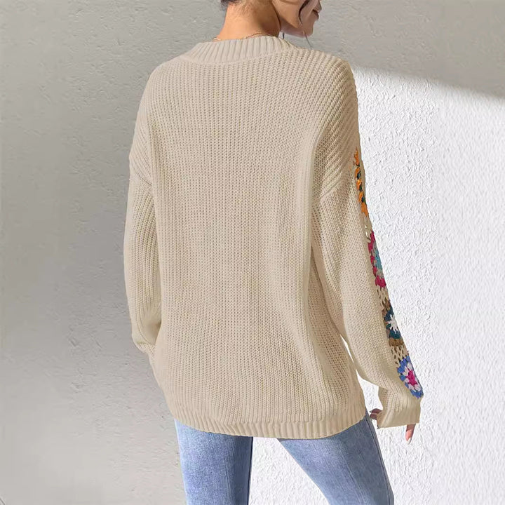 Norde | Crochet Patch Knit Sweater