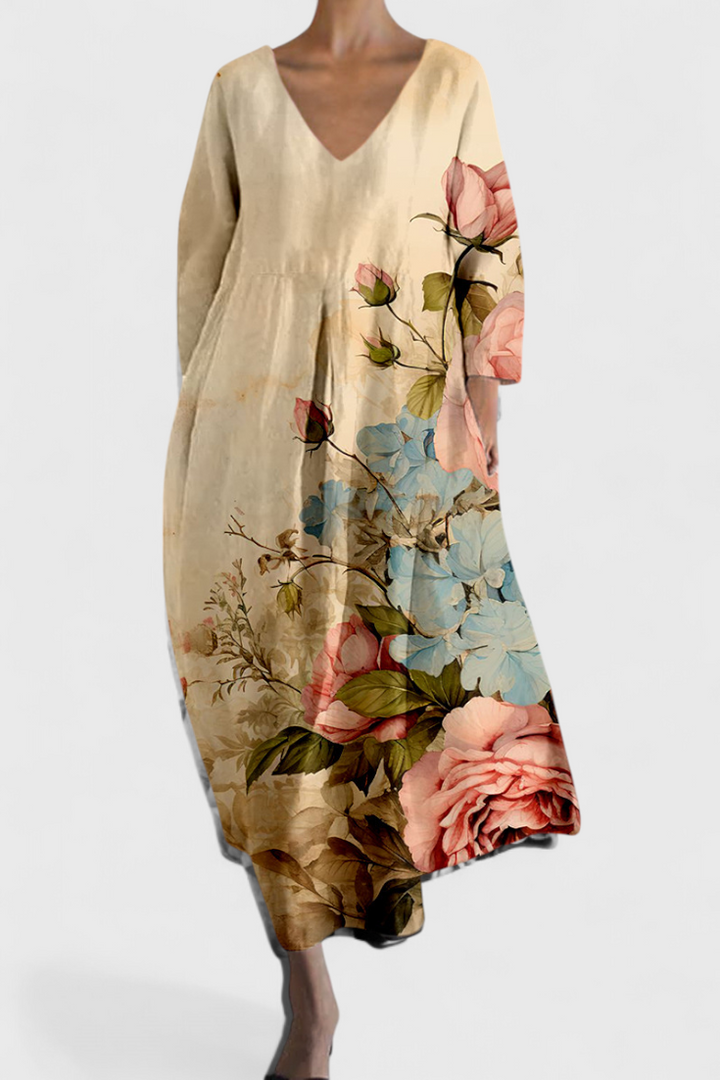 Victoria | Comfortable V-neck Dress