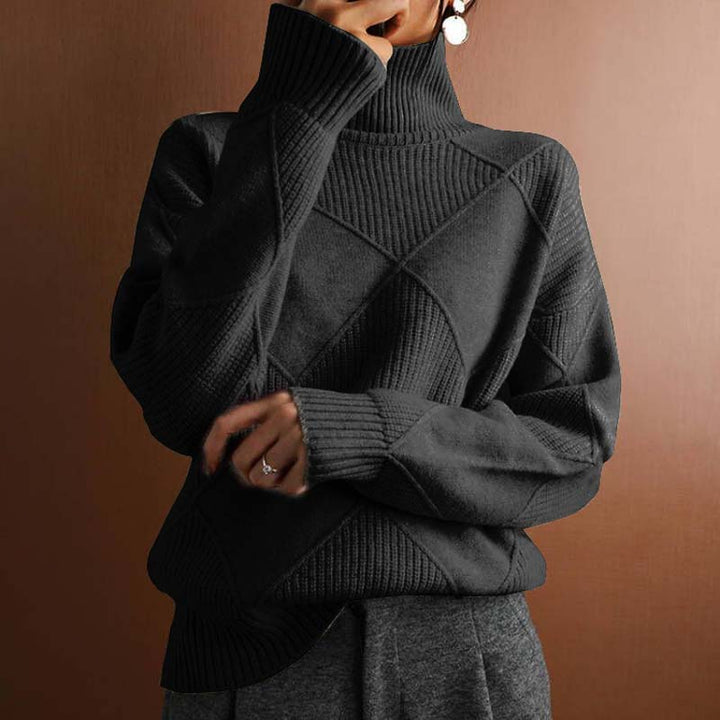 Norde | Textured Turtleneck Knit Sweater