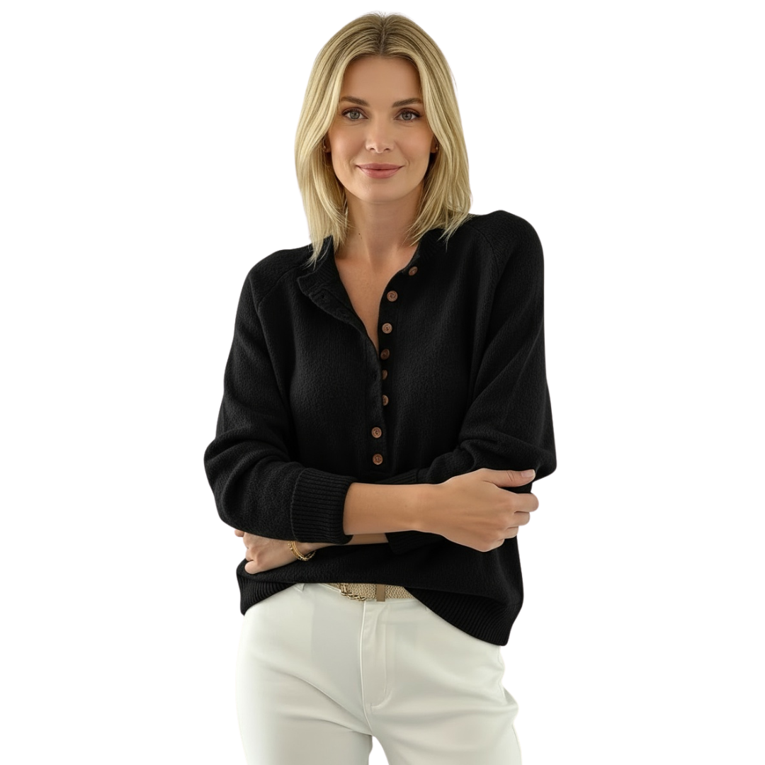 Norde | Cozy Button-Up Knit Pullover