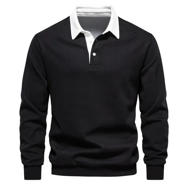 Sem | Long-Sleeve Polo Sweater