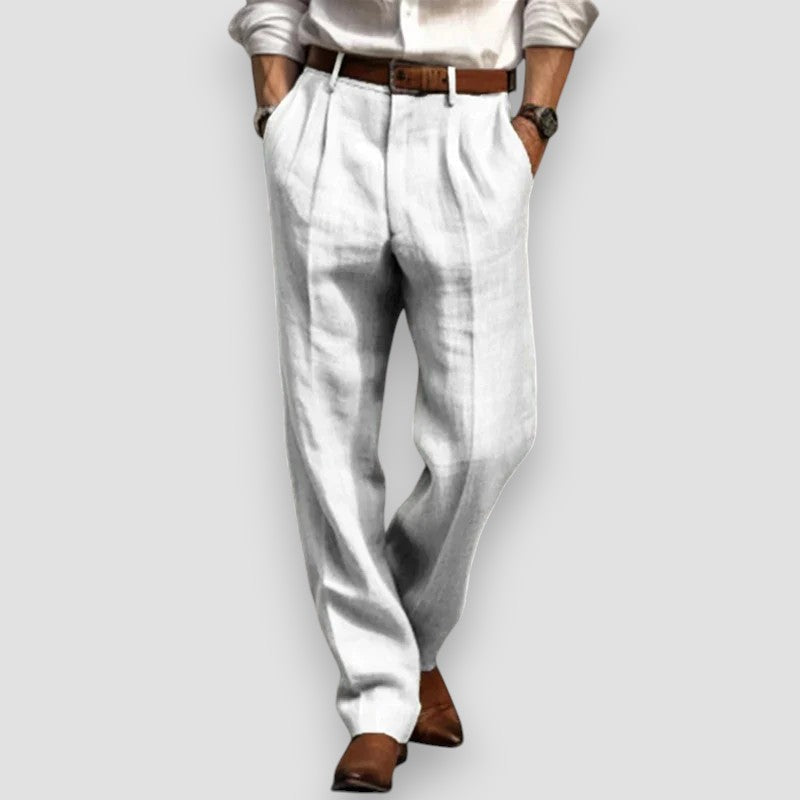 Luca | Airy Cotton-Linen Trousers