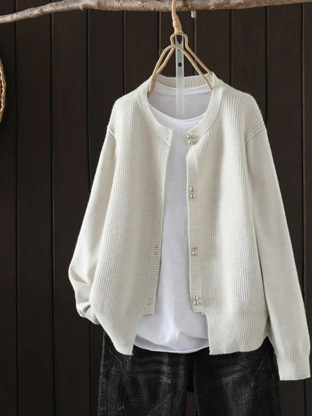 Norde | Pearl-Button Cardigan
