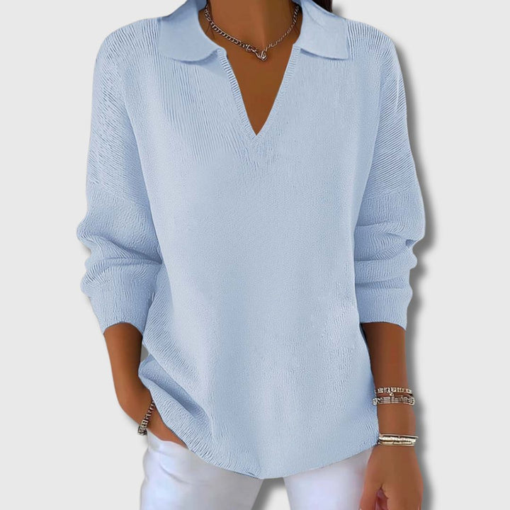 Sarah - Reversible Collar Sweater