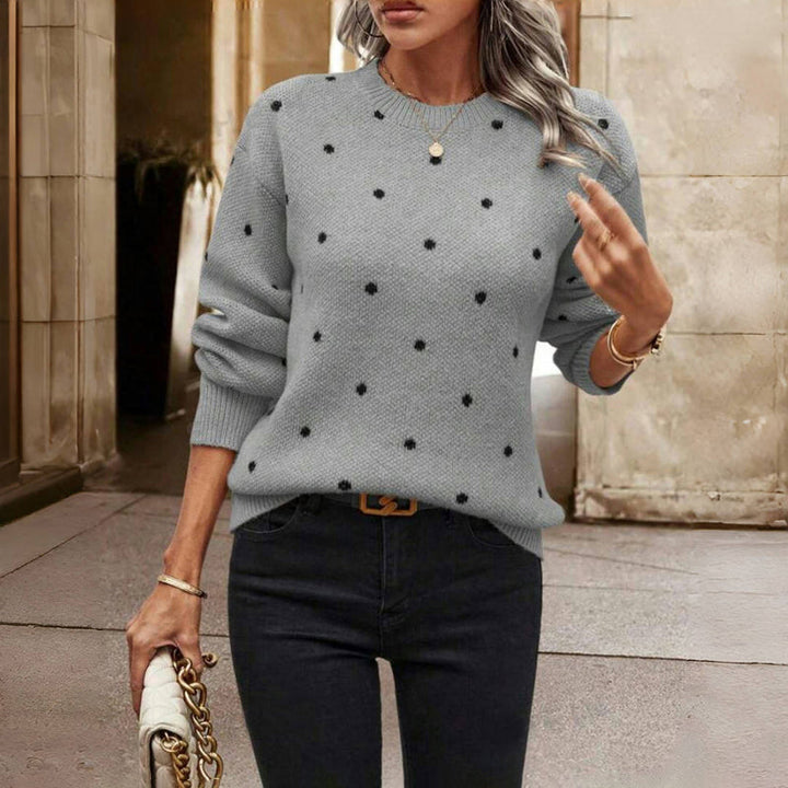 Norde |  Polka Dot Knitted Sweater