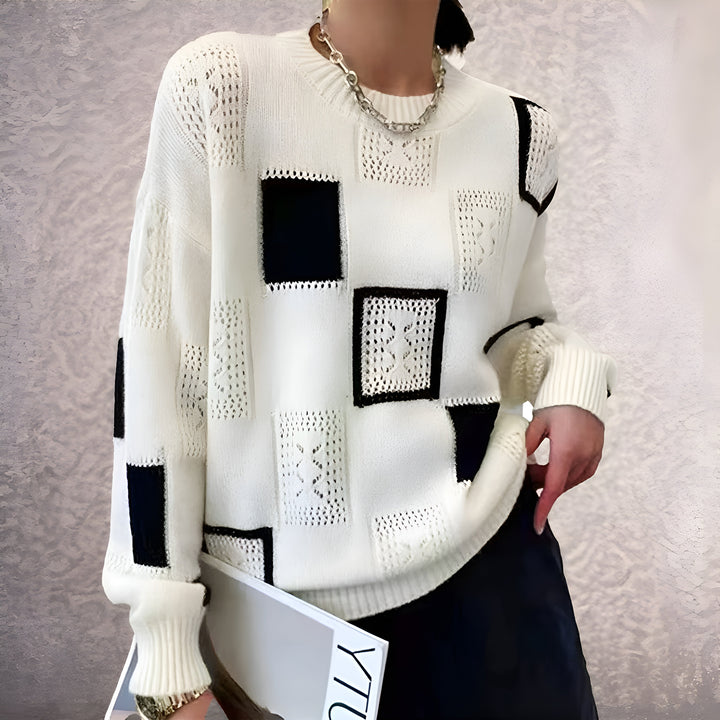 Norde | Women's Geometric Knitted Sweater
