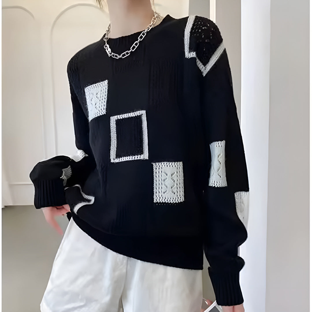 Norde | Women's Geometric Knitted Sweater