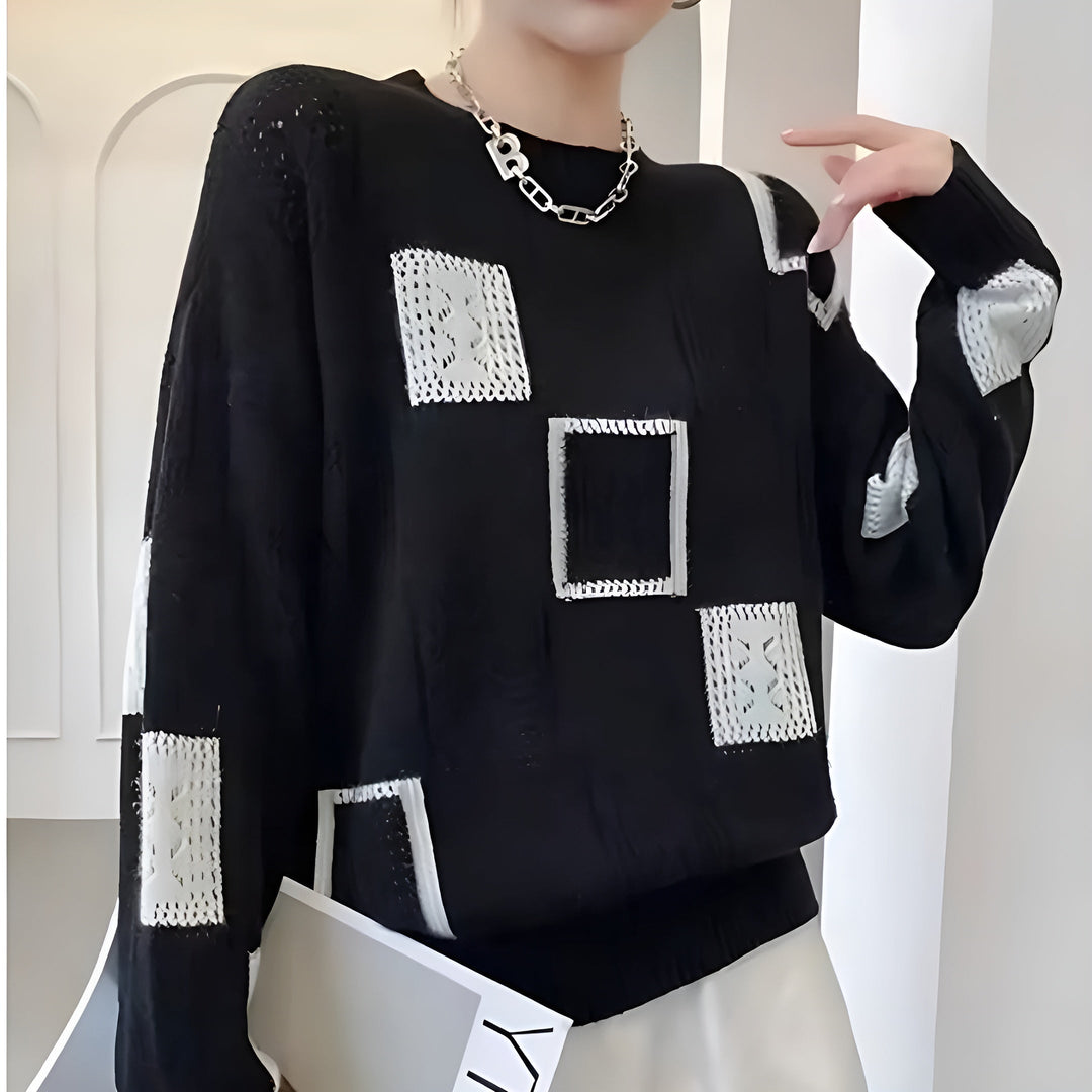 Norde | Women's Geometric Knitted Sweater