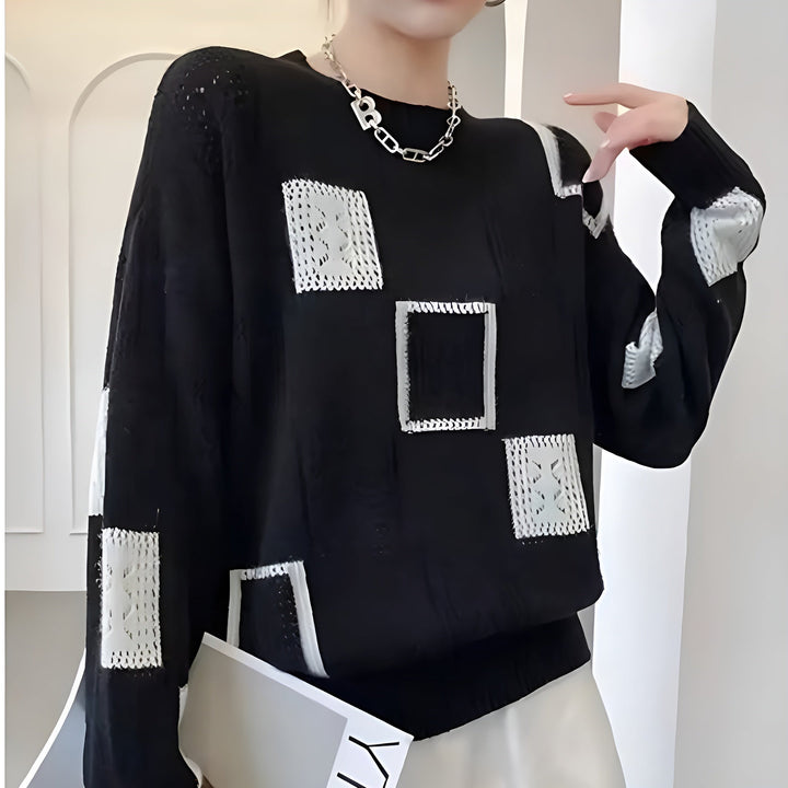Norde | Women's Geometric Knitted Sweater
