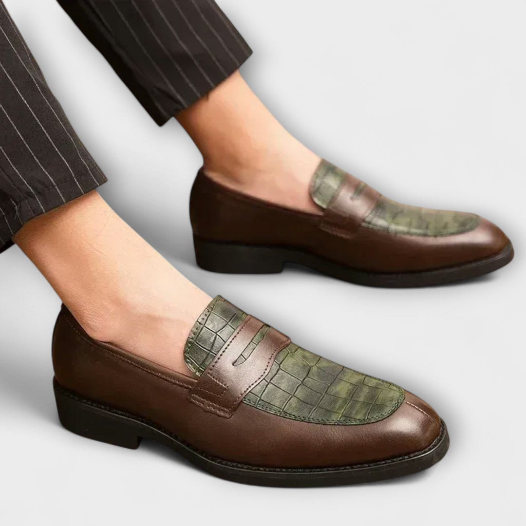 Milo | Luxe Crocodile Slip-On Loafers