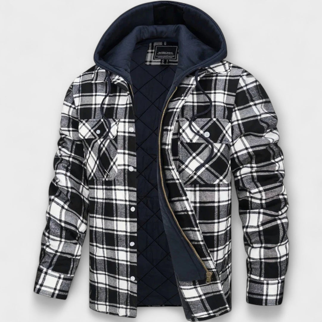 Jasper | Cozy Check Hooded Outerwear
