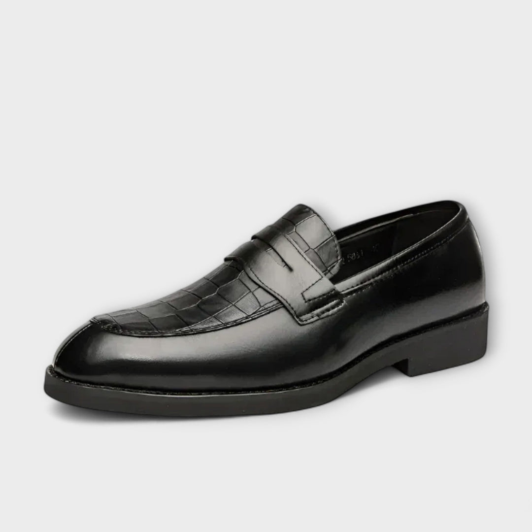 Milo | Luxe Crocodile Slip-On Loafers