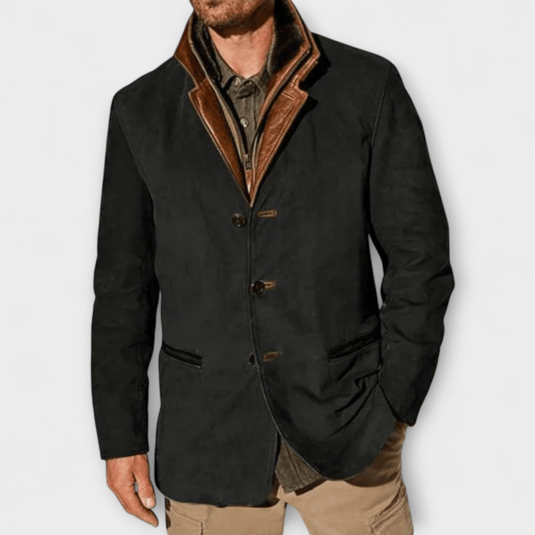 Gideon | Classic Suede Overcoat