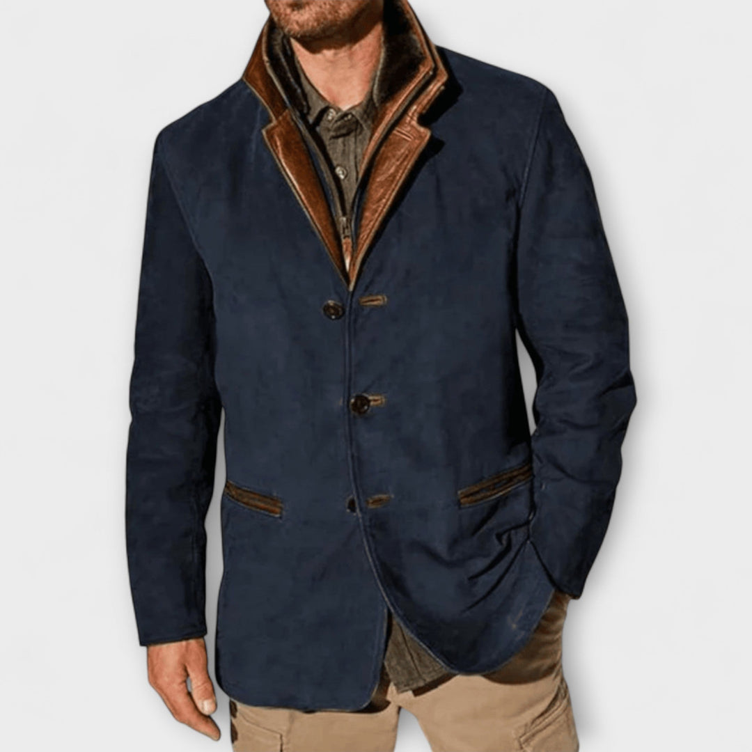 Gideon | Classic Suede Overcoat