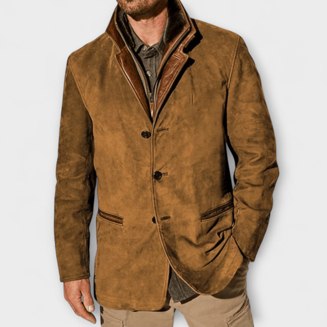 Gideon | Classic Suede Overcoat